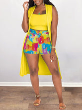 Indiebeautie – 3-teiliges Set mit bedruckten Shorts